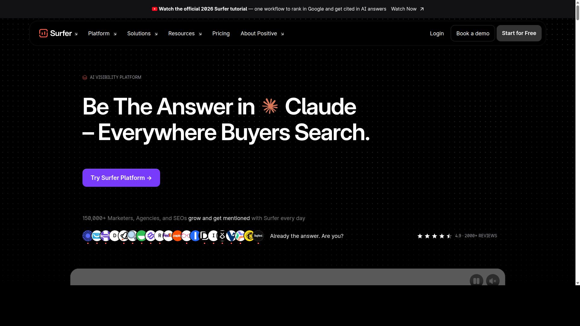 Surfer SEO website
