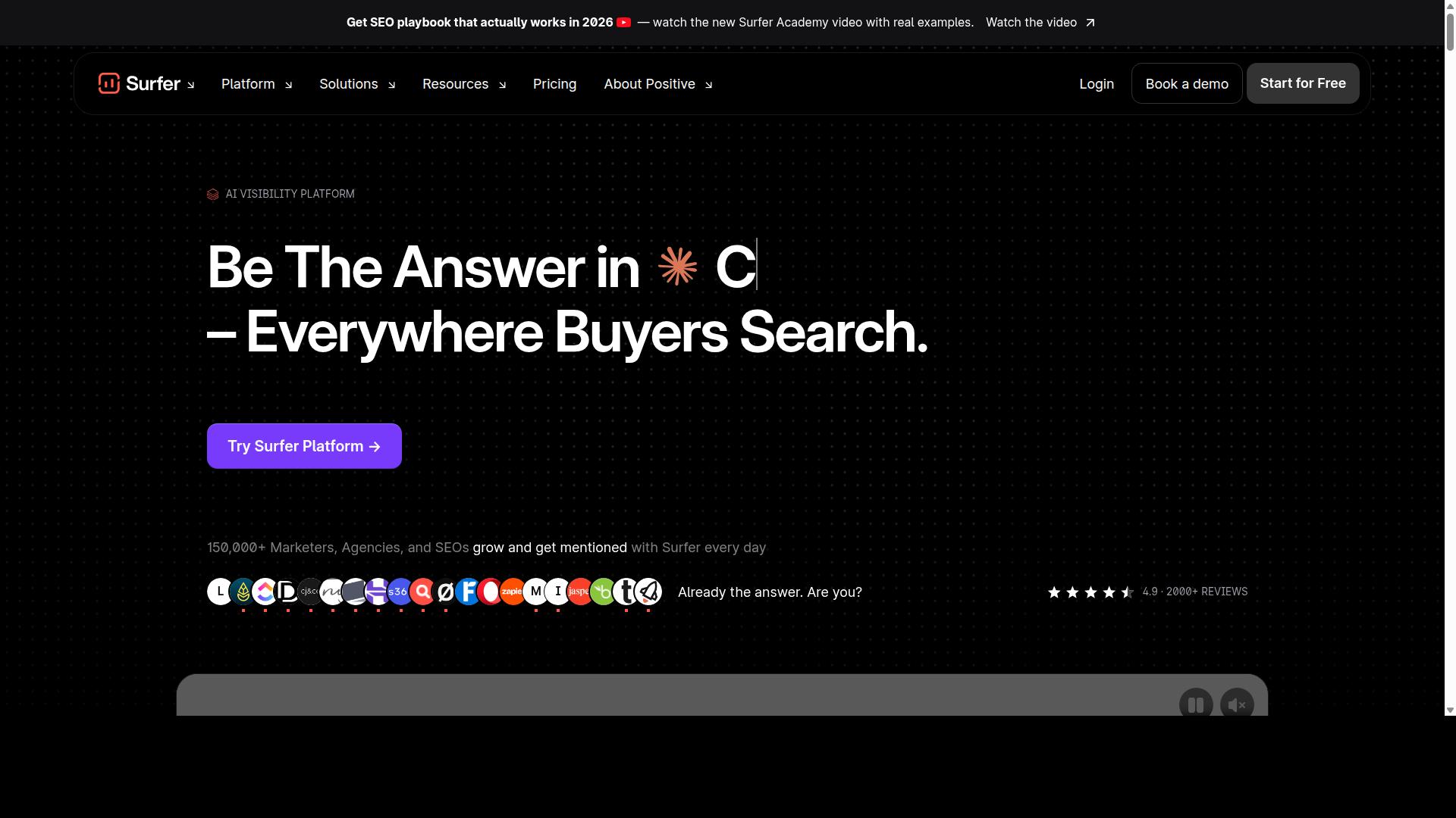 SurferSEO website