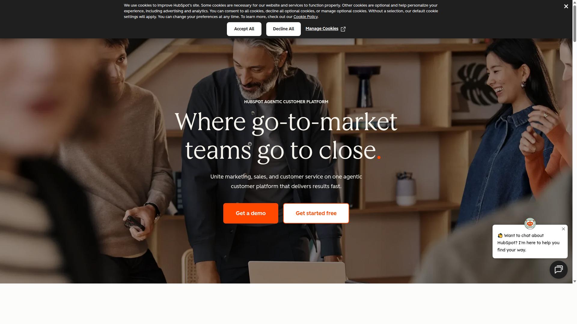 HubSpot website
