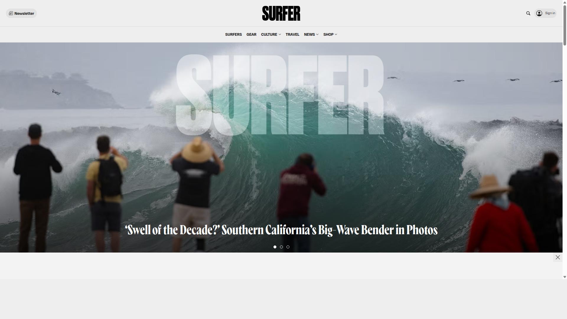 Surfer website